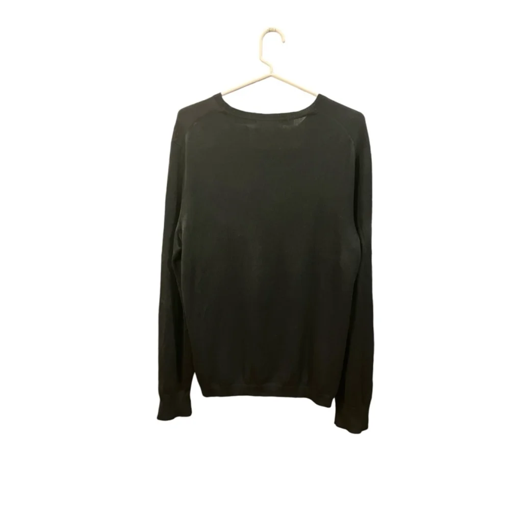 Banana Republic Sweater Silk Cashmere Black VNeck Size Small